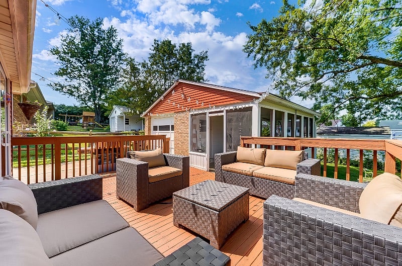 Outdoor Lounge area includes outdoor patio, screened in patio and grill.