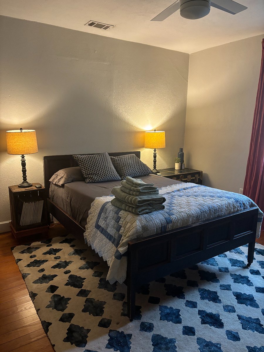 Unit 1/$800 - full-size bed, closet and dresser, dedicated workspace, lounge chair 