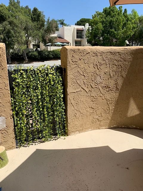 Small side patio