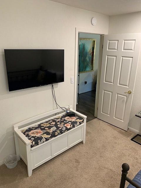 TV with cable and streaming in bedroom