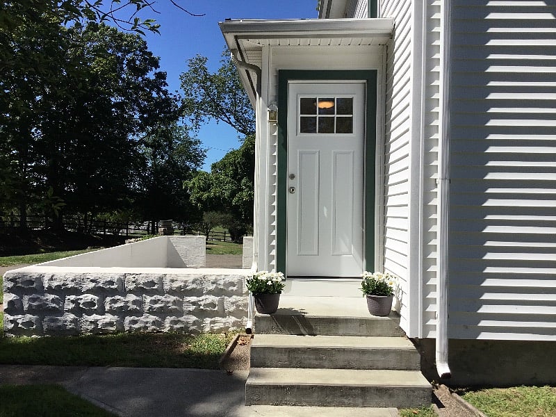 Front Entrance with view of patio