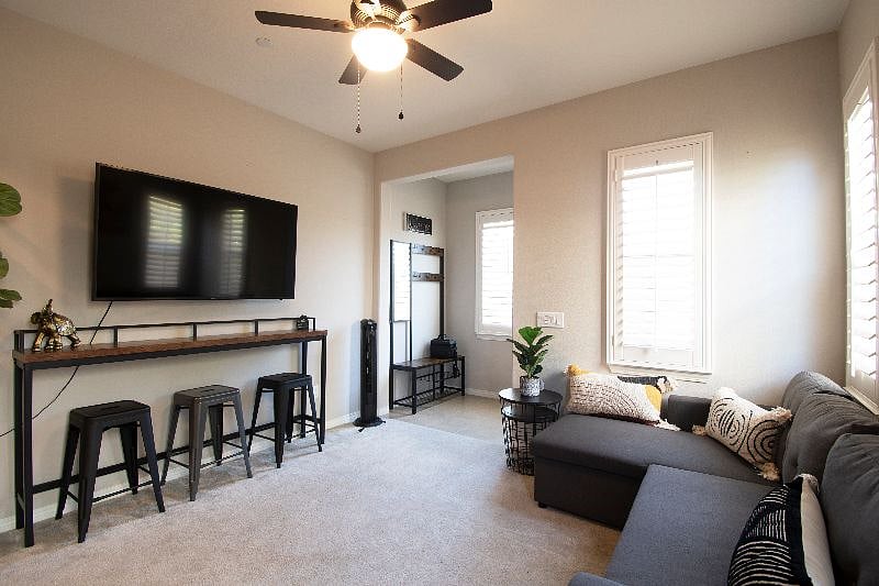 Private living room w/ 60" TV - Includes firestick TV