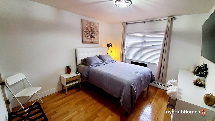 bedroom #2-queen bed with a full trundle