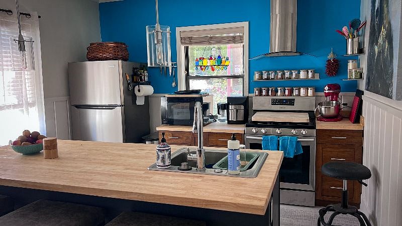 Fully stocked kitchen