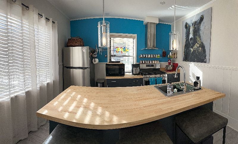 Fully stocked kitchen