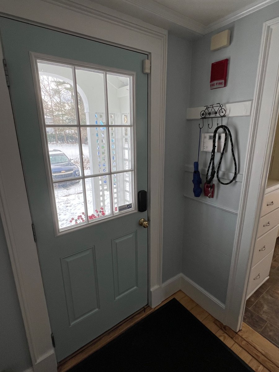 Inside entry door