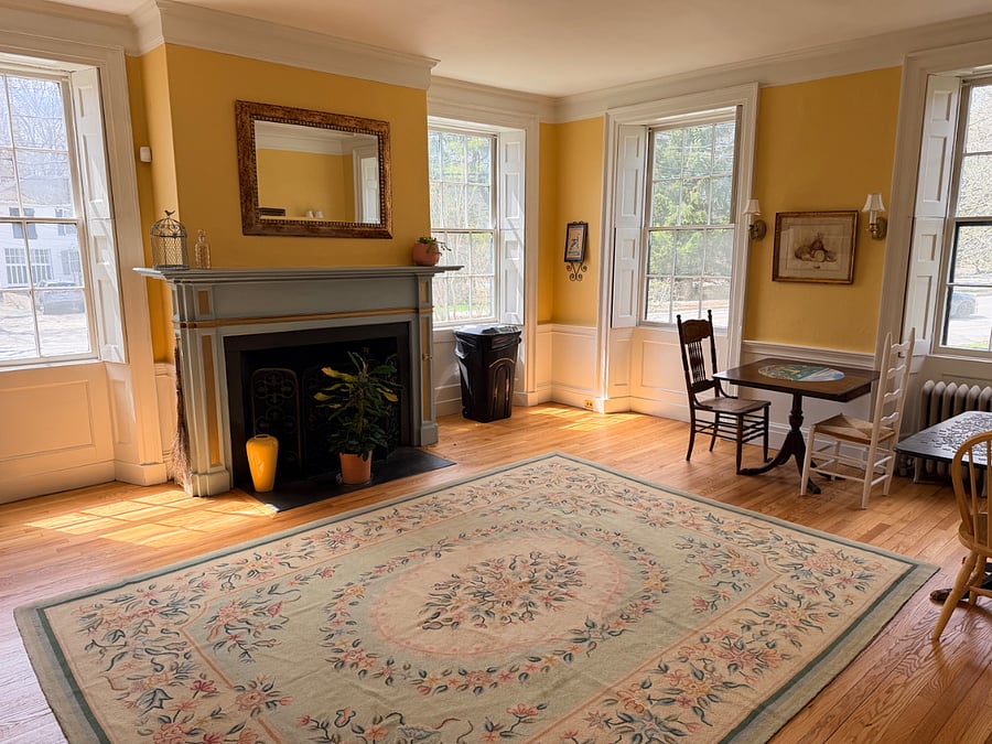 Our dining room has extra tables for meals, or to start a new puzzle!