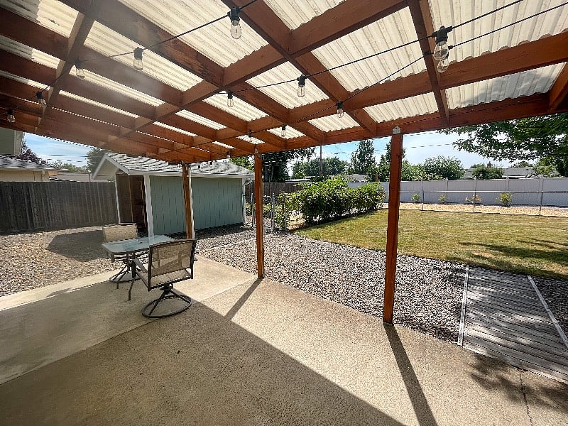 Two person patio table
