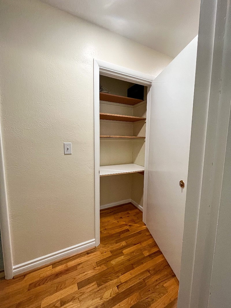 Hall closet for storage