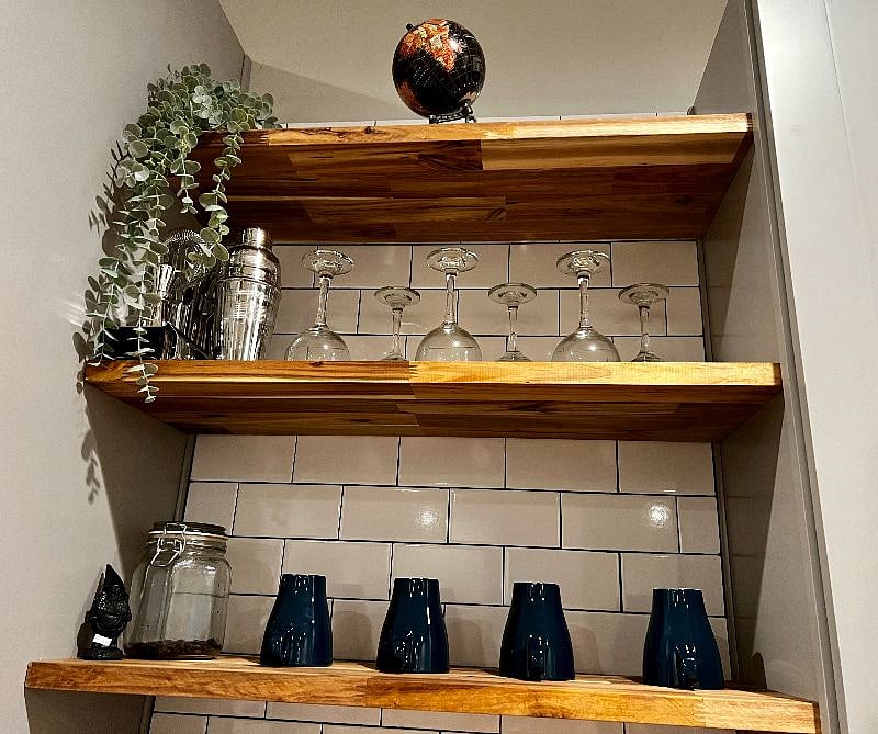 Lightly stocked kitchen