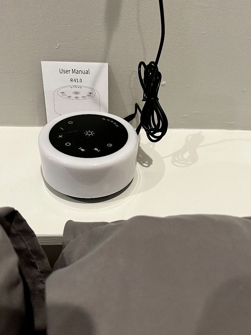 White noise machine provided in each bedroom and the living room area.