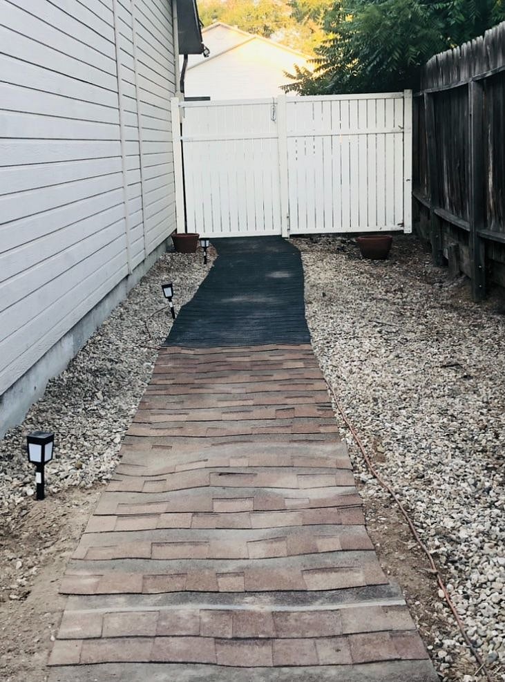 This is the pathway you take after you pass through the gate.