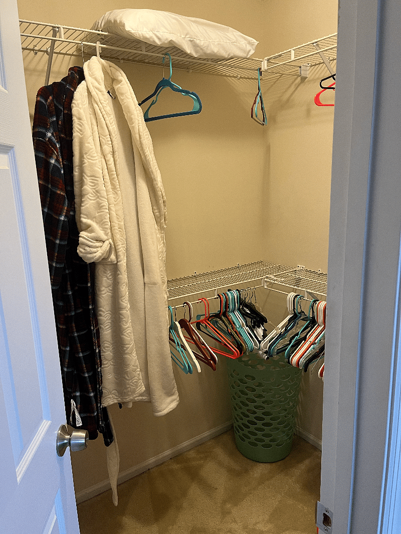 Master bedroom closet