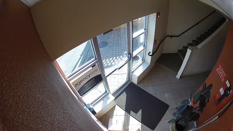 Secure lobby/entrance to condo building