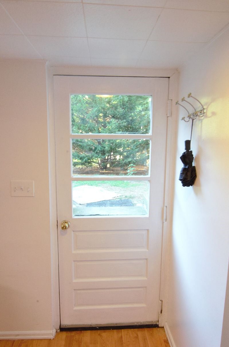 Private entrance in rear of house
