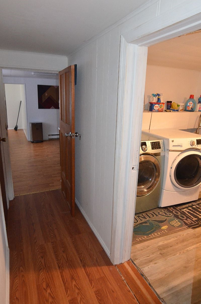 Private Laundry room outside your door