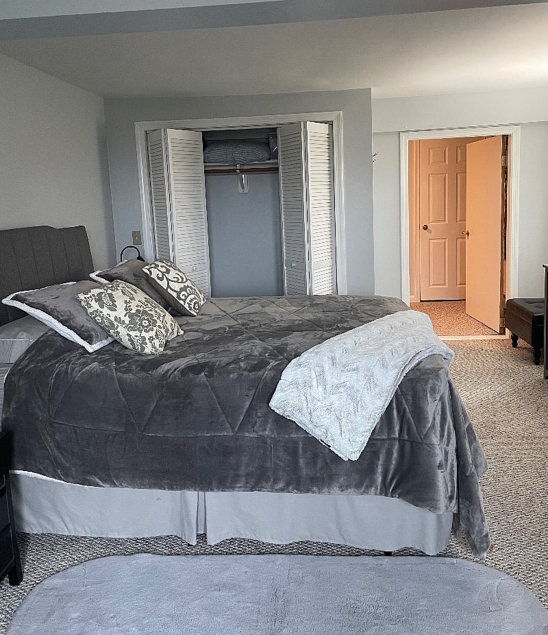 Large closet and
Entry to Laundry hallway