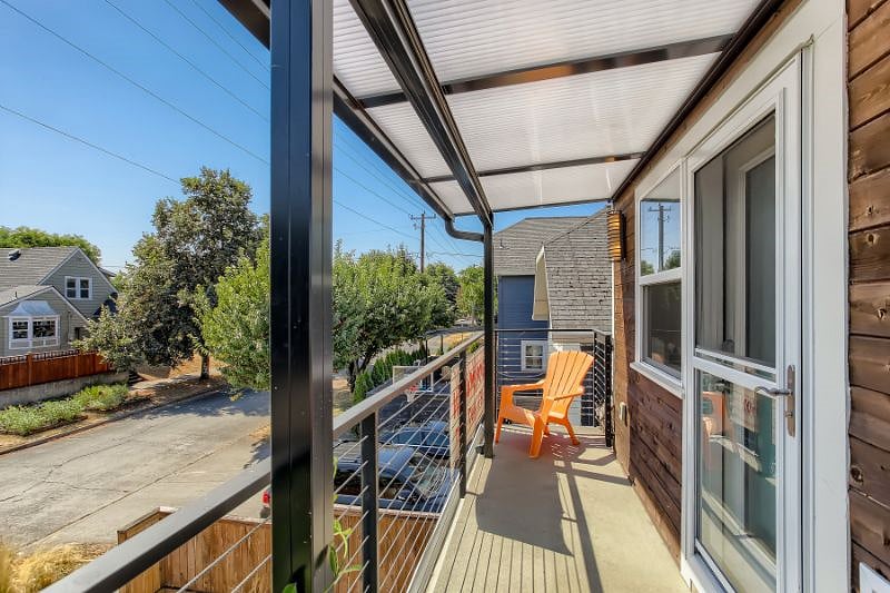 Private covered balcony.