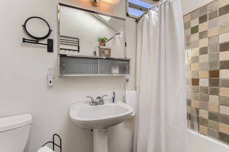 Fully stocked bath with tub/shower combo and dedicated 50 gal. water heater.
