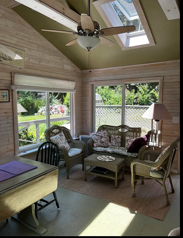 Enclosed sunroom