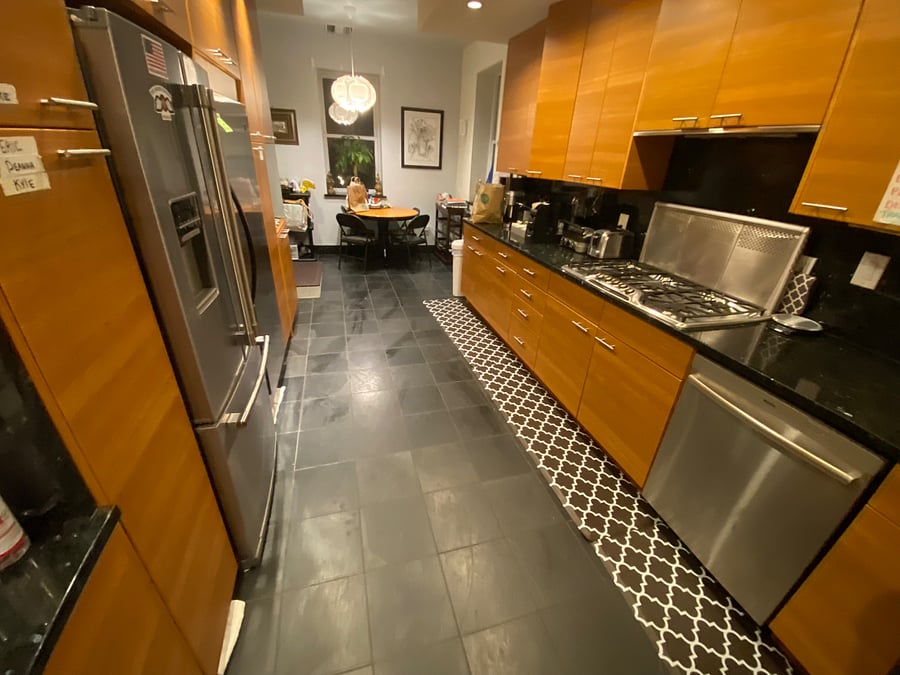modern kitchen with high end appliances in the row house.
Toaster
Panini Press
Fully stocked pods for Nespresso and Keurig
Water kettle