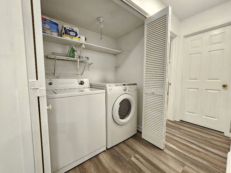 In unit washer and dryer