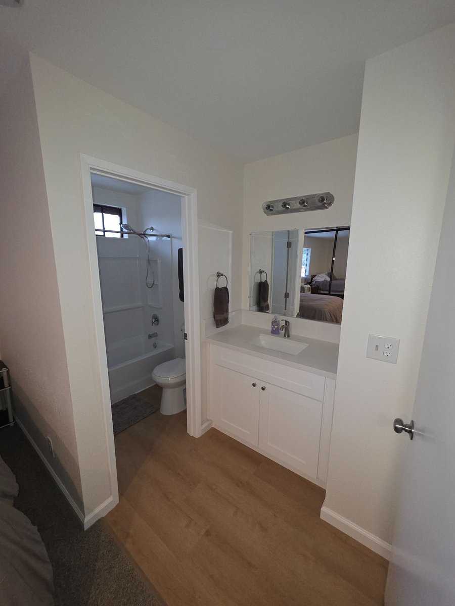Your vanity and bathroom