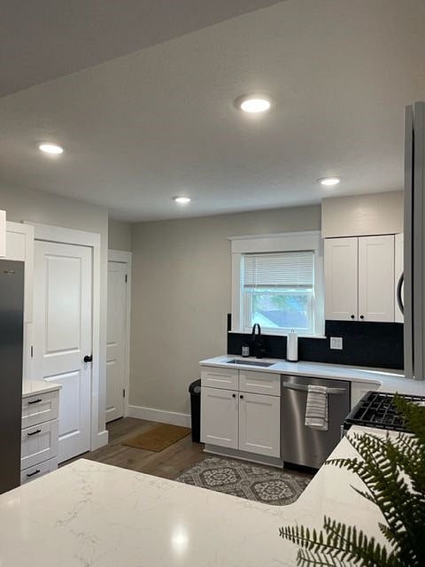 Entrances to bathroom and stairs