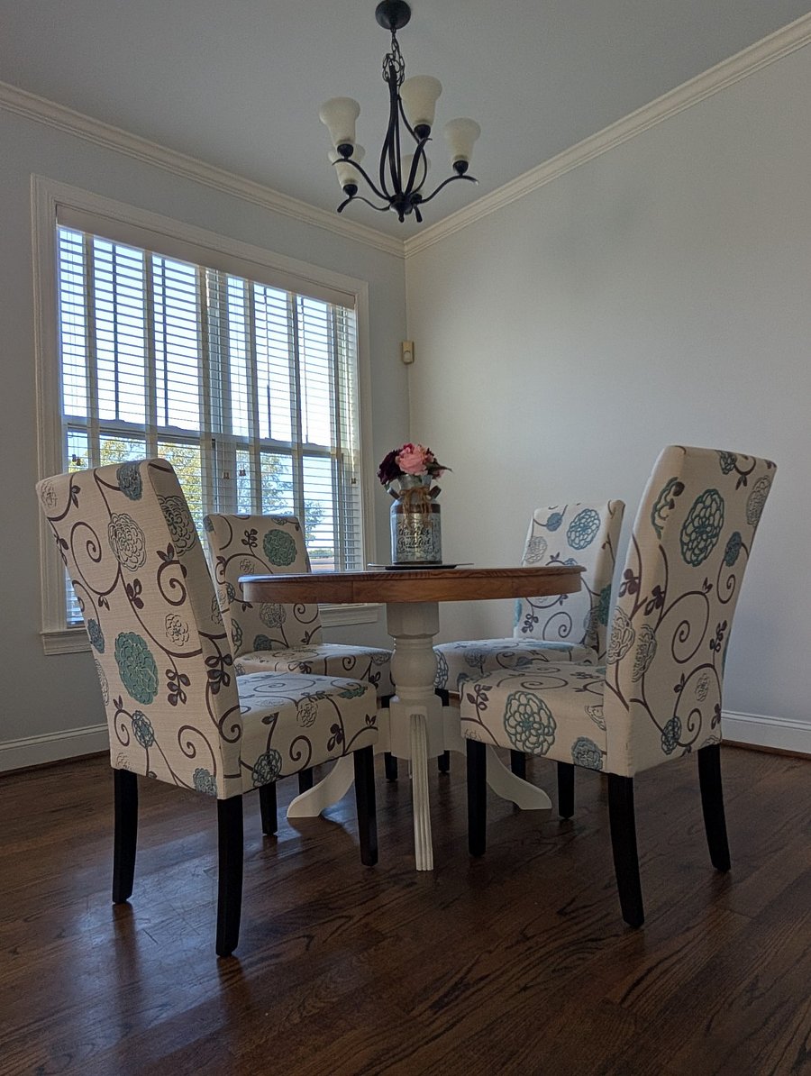 Shared dining room - table seating for four.