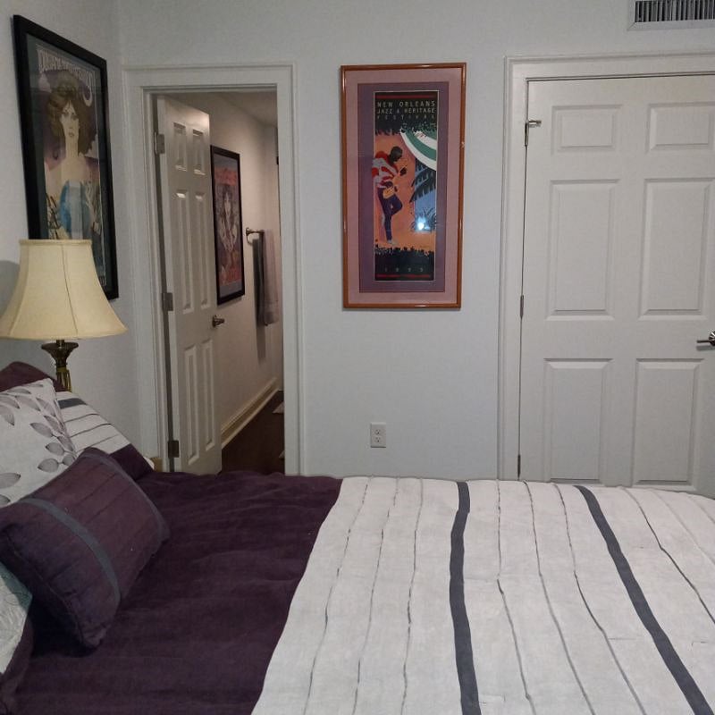Bedroom looking into Bath