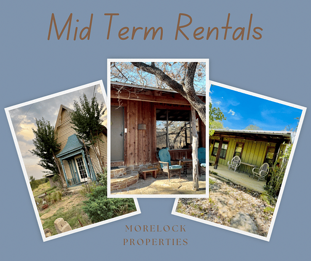 We have several Mid term stay properties, give us a call.  325-203-1415