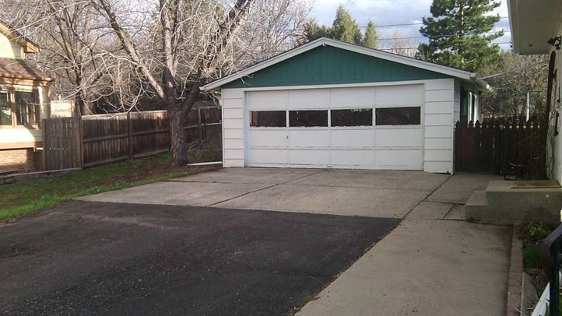 Garage is off limits but you can park on the driveway