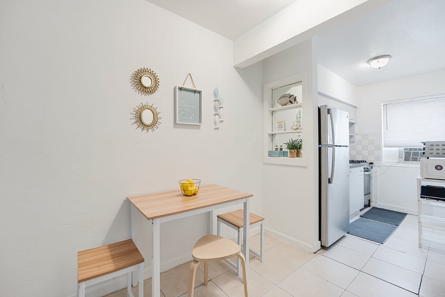 Inviting dining space