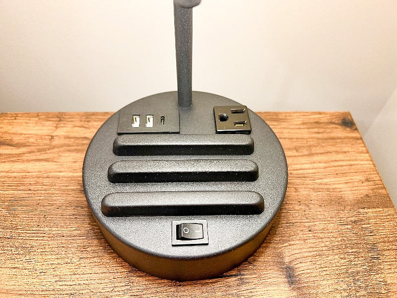Multi-port charging stations for the win plus you can place your iPad, kindle, or phone in the designated holders!
