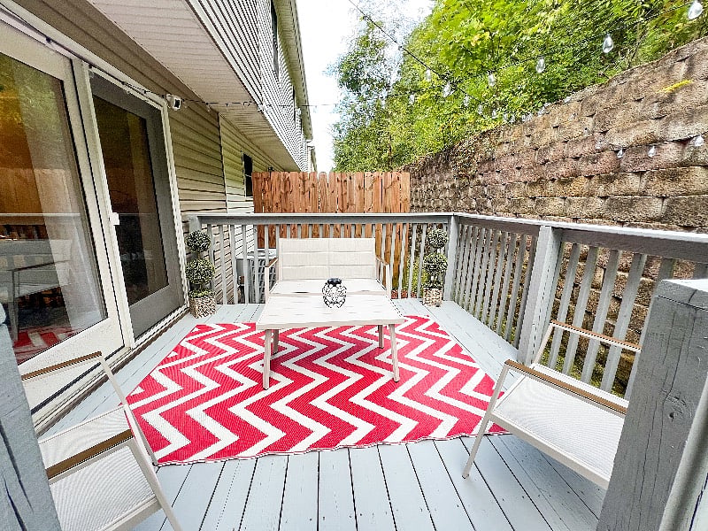 The perfect place for relaxing & enjoying coffee in the early, quiet mornings before you start your day and enjoying your favorite adult beverage to wind down in the evening!