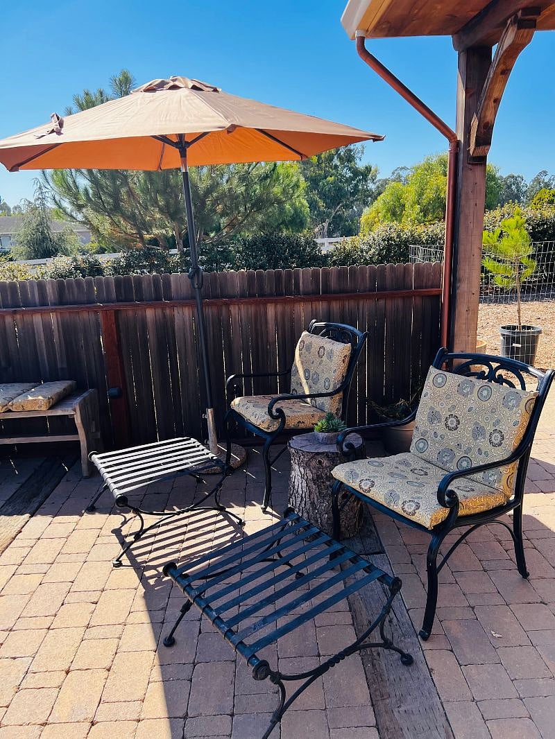 Sit in the afternoon shade under you patio umbrella and enjoy a good book