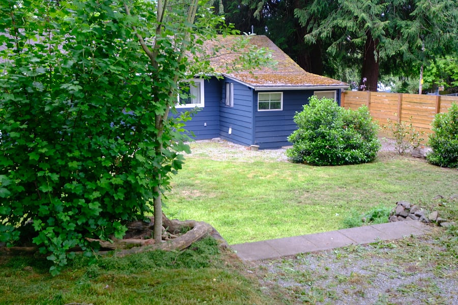 View from upper backyard area
