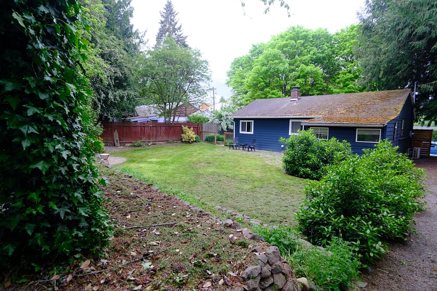 Back of house, backyard