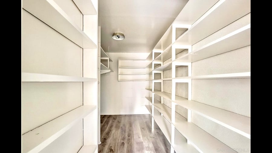 Walk-in closet with plenty of storage