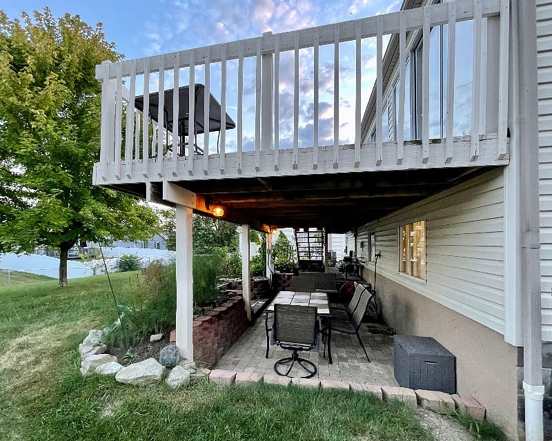 Lower Level Brick Patio