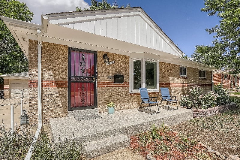 Your private front entrance to the house, with your own private patio.