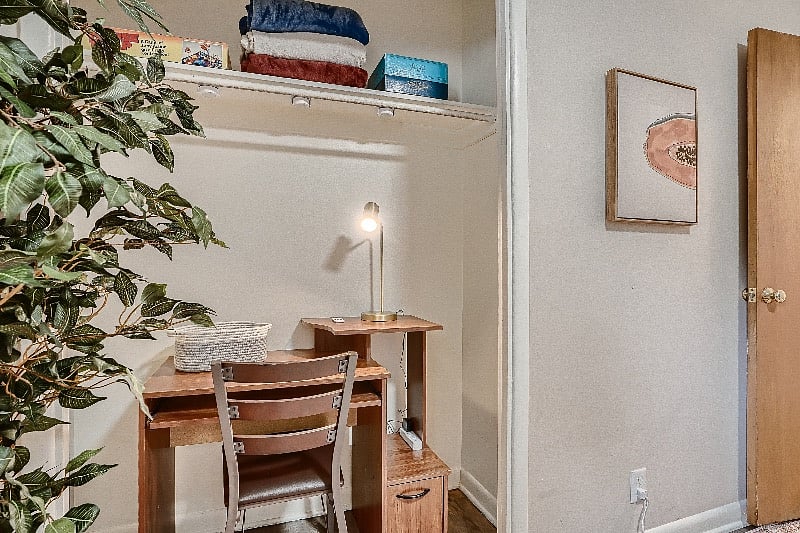 Bedroom 3: Dedicated work space with strong internet for privacy and productivity.