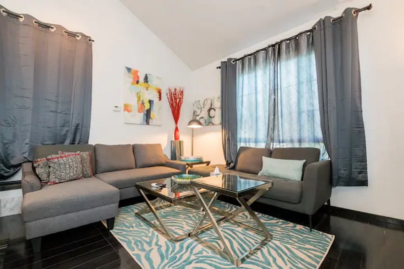 Two couches for relaxation.