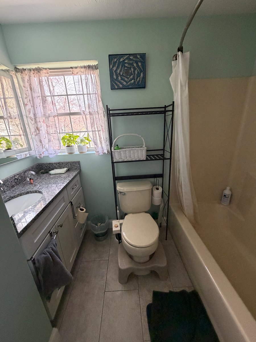 Second floor hallways bathroom