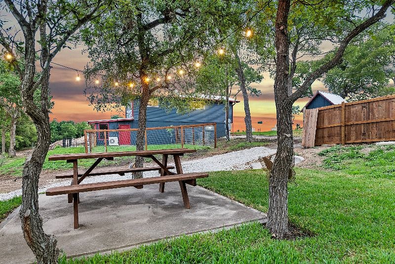 shady picnic area