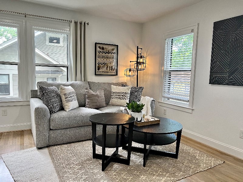 Ultra plush sofa with Queen pull-out memory foam bed.