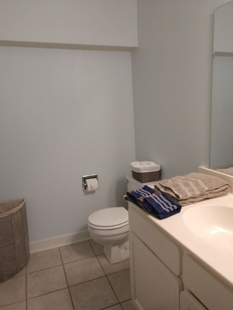 half bath off dining area