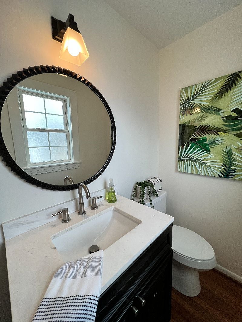 Half bath upstairs
