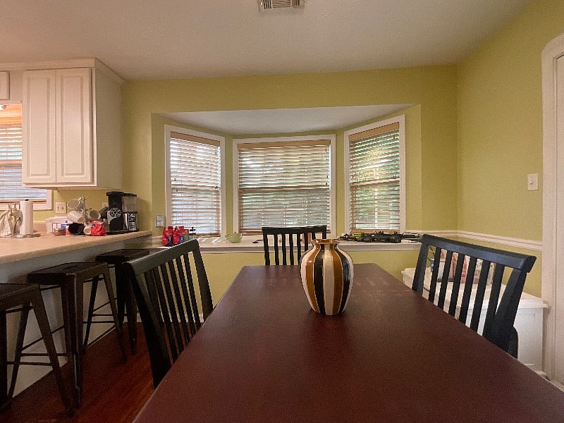 Scenic bay window.
