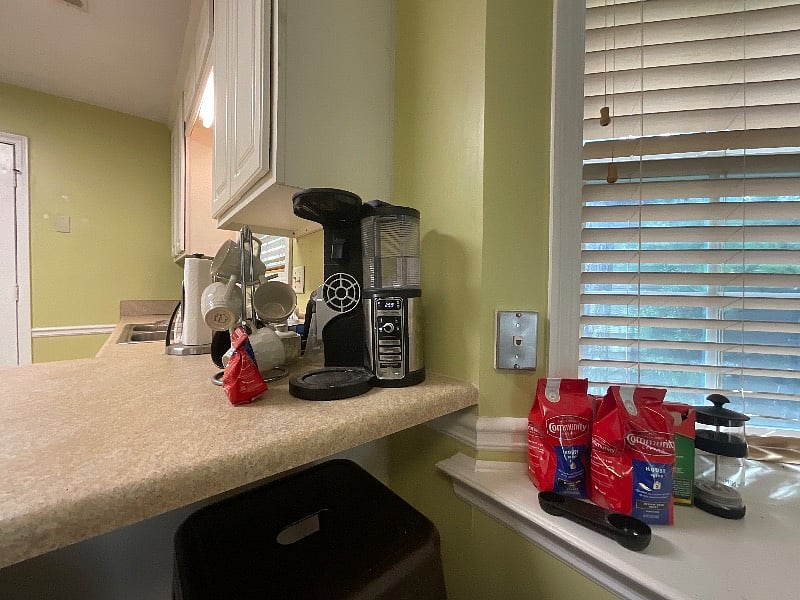 Coffee bar.